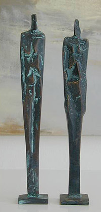 Skulptur  Bronze  "paar I"