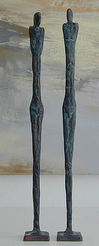 Skulptur  Bronze  "paar II"